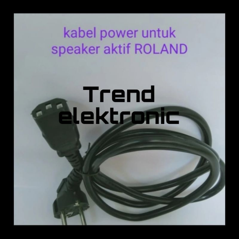kabel power untuk speaker aktif ROLAND