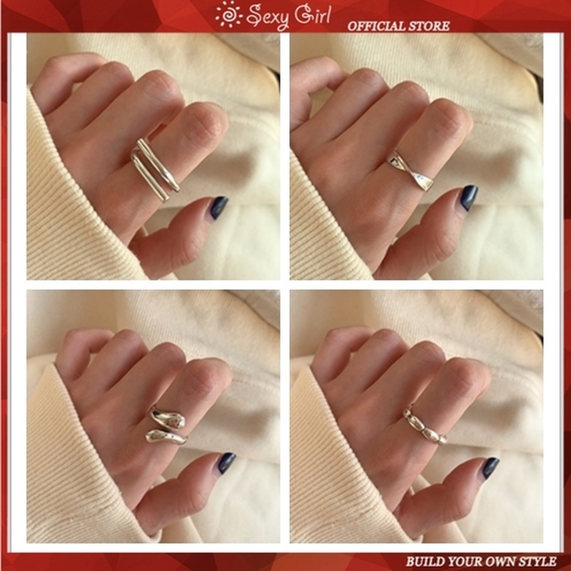 Cincin Pasangan Gaya Korea Untuk Hadiah Perhiasan Wanita