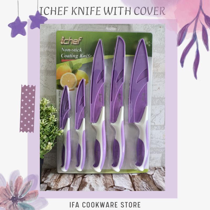 ICHEF KNIFE WITH COVER/PISAU IFA COOKWARE