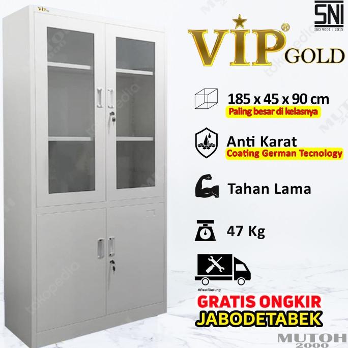 

DISKON VIP GOLD VG-203 LEMARI ARSIP BESI PINTU KOMBINASI SWING PENGIRIMAN CEPAT