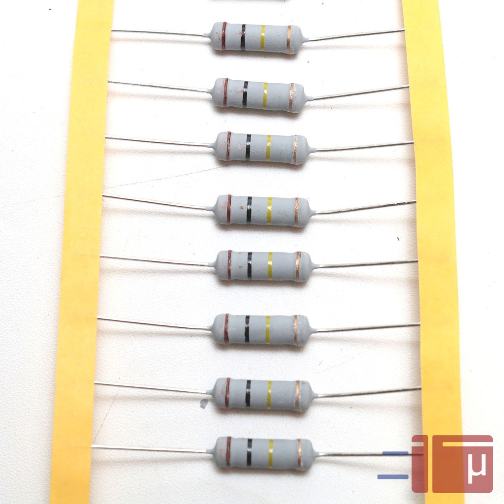 Resistor 100K 2W Metal Oxide 5% Taiwan Kaki Tembaga