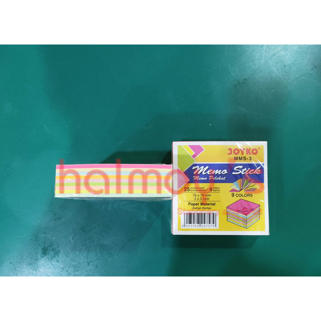 

MEMO STICK / STICKY NOTES JOYKO MMS - 3 ( 3 X 3 INCI / 76 X 76 MM )