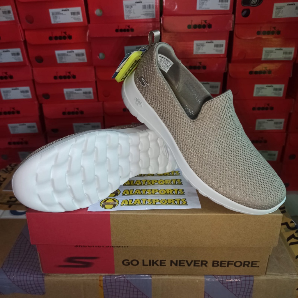 Skechers Go Walk Joy Highlight 124090- TPGD Sepatu Sneaker Wanita Original