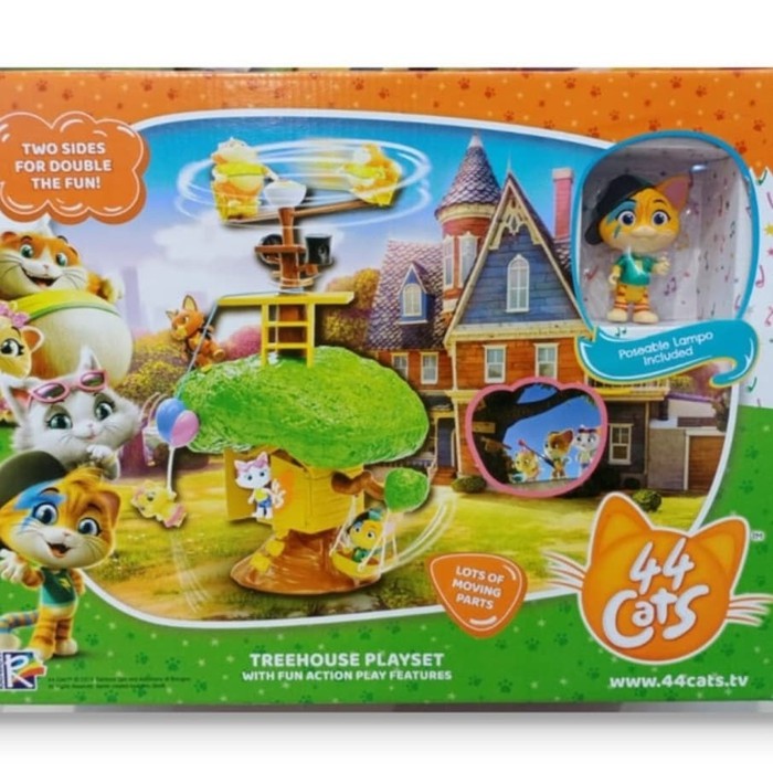 Mainan Anak Figure 44 Cats Treehouse Playset Rainbow