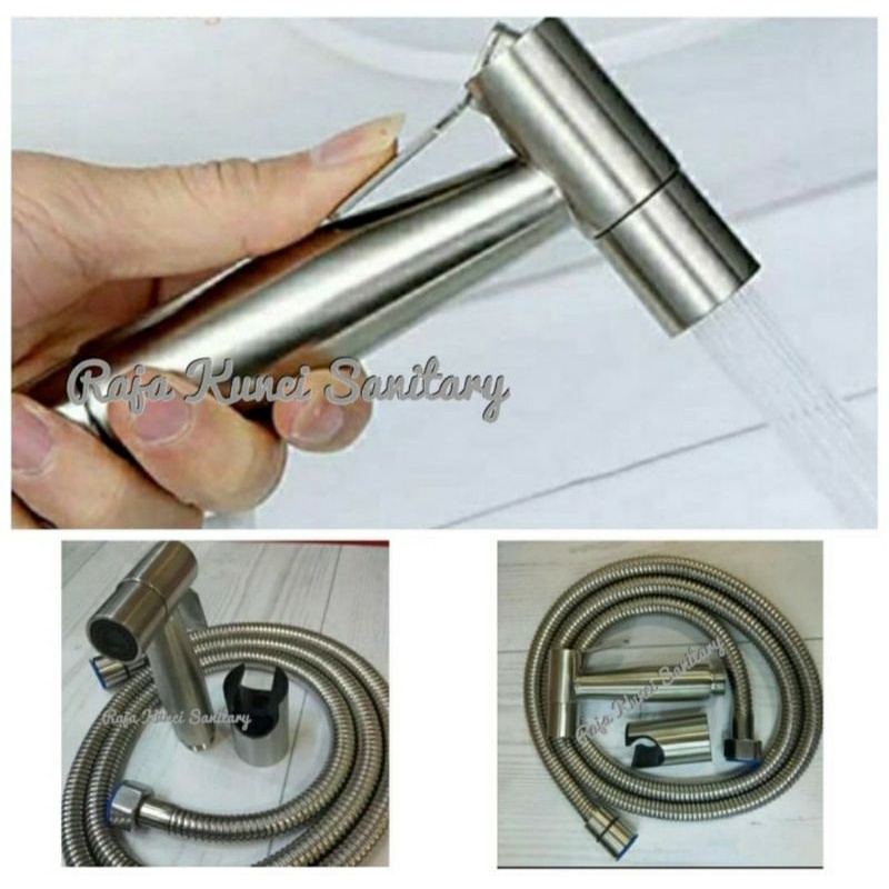 Jet Shower Stainless SUS 304/Jet Shower Toilet SUS 304 Tebal/Jet Shower Stainless + Kran