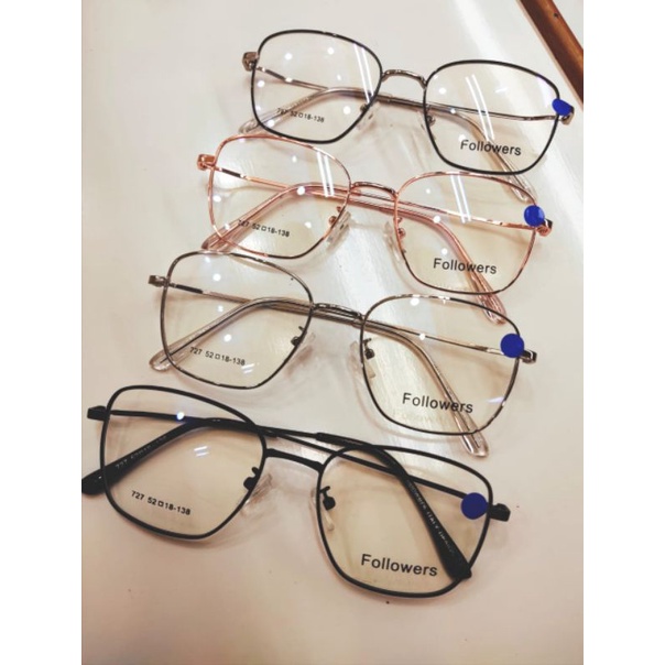 Frame Kacamata Besi Kotak