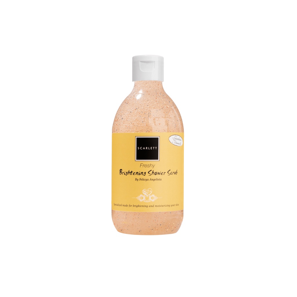 Scarlett Whitening Shower Scrub Freshy Sachi Beaute