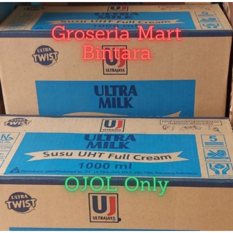 

*Bintara* Susu Ultra UHT Full Cream 1 Liter 1000ml x 12 1 Dus - Bekasi