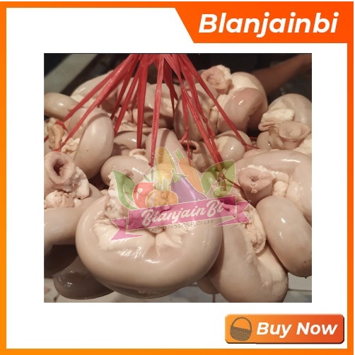 Tamusu Sapi / Usus Sapi Rebus dan Mentah