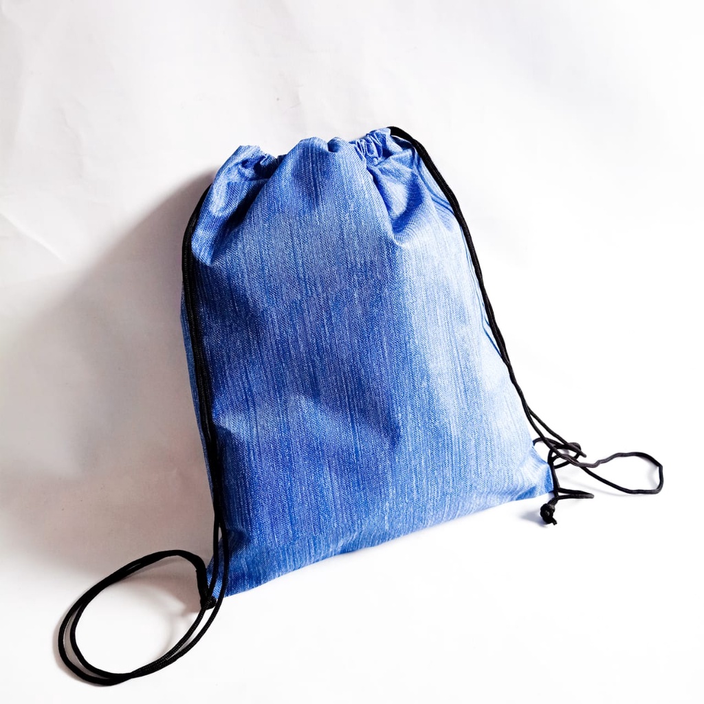 Stringbag Denim Jepang Waterproof (Ransel Serut) || Kiiyoomii ||