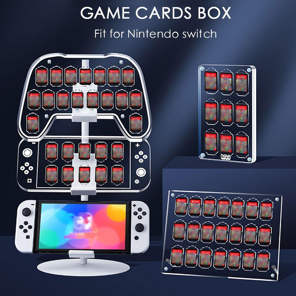 Preva Untuk Nintendo Switch Shockproof Cards Holder Kotak Pelindung Kartu Game Akrilik