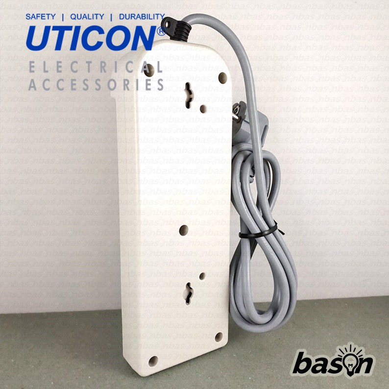 UTICON ST1482SW Power Extension - Stop Kontak 4Lubang 1.5Meter Arde dengan individual switch