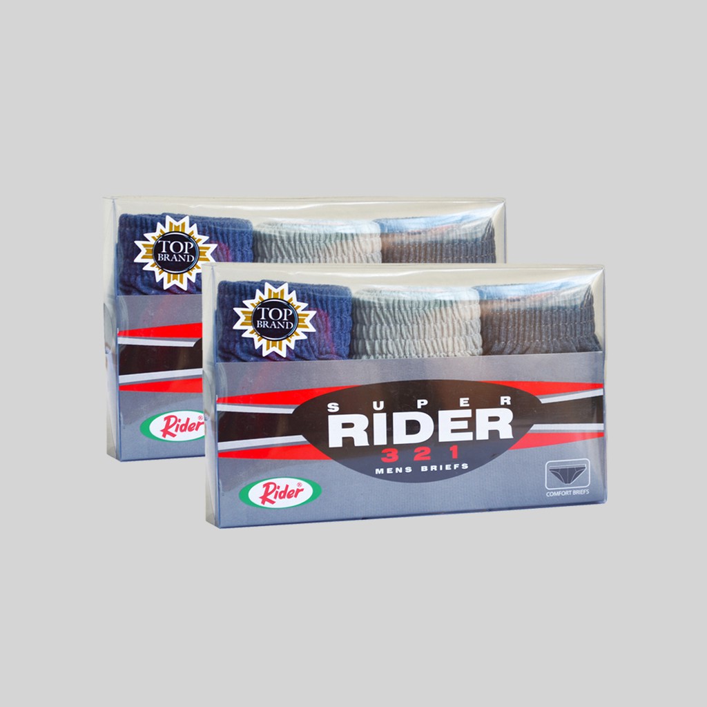 Celana Dalam Rider Brief Pria Multi warna Box 3 in 1