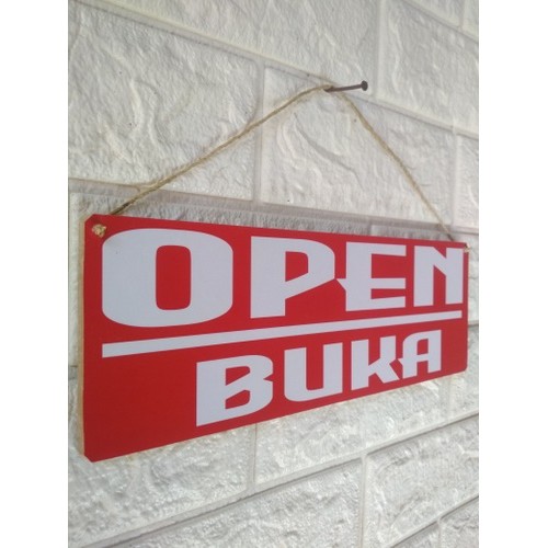 HIASAN DINDING TOKO KAYU MURAH MINIMALIS DIY OPEN CLOSE BOLAK BALIK GANTUNGAN PINTU CAFE UNIK