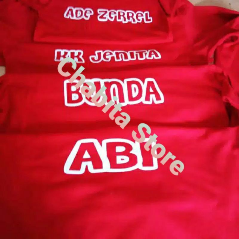 KAOS REGLANT KELUARGA DESAIN BEBAS