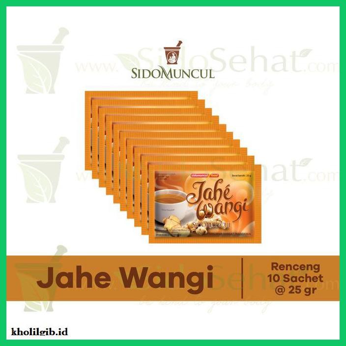 

lanoisidartdrink- jahe wangi renceng 10 sachet minuman hangat tradisional sidomuncul -asliii-