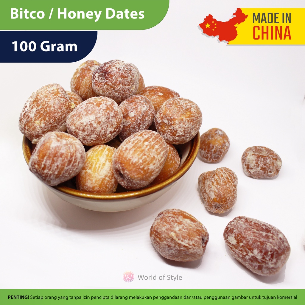 

100 Gram Bitco / Honey Dates / Kurma Madu / Mi Zao