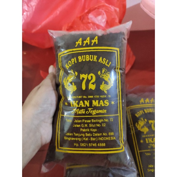 

kopi bubuk/kopifun asli singkawang merk ikan mas