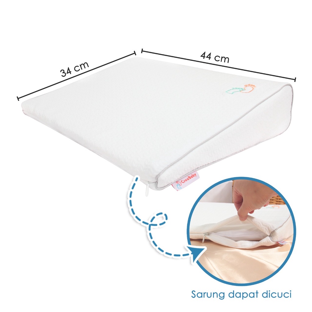 Crea Baby Memory Foam Slope Pillow - Bantal Bayi