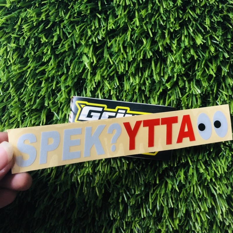 Stiker SPEK YTTA sticker cutting spek ? YTTA ngab