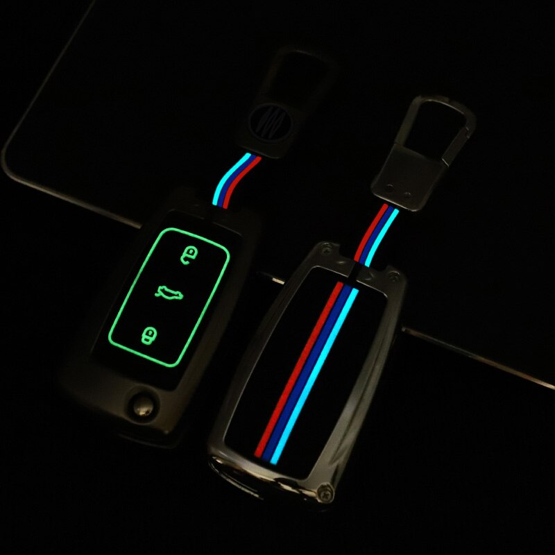 Case Remote Kunci Mobil 3 Tombol Untuk Vw Golf Polo Passat Scirocco Tiguan Skoda Octavia Seat