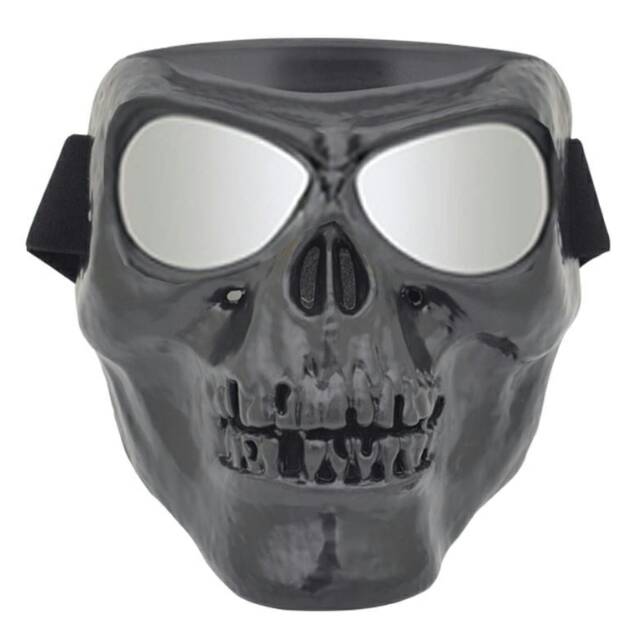 Masker motor topeng model tengkorak