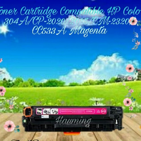 Toner Cartridge Compatible HP 304A CP2020 CP2025 CP2025dn CP2025n CP2025x CM2320 CC533A Magenta