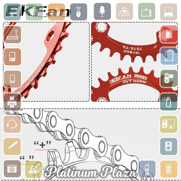 MOTSUV Gigi Sprocket Sepeda Aluminium Round 32T - 104BCD - Black`3S9IR6-