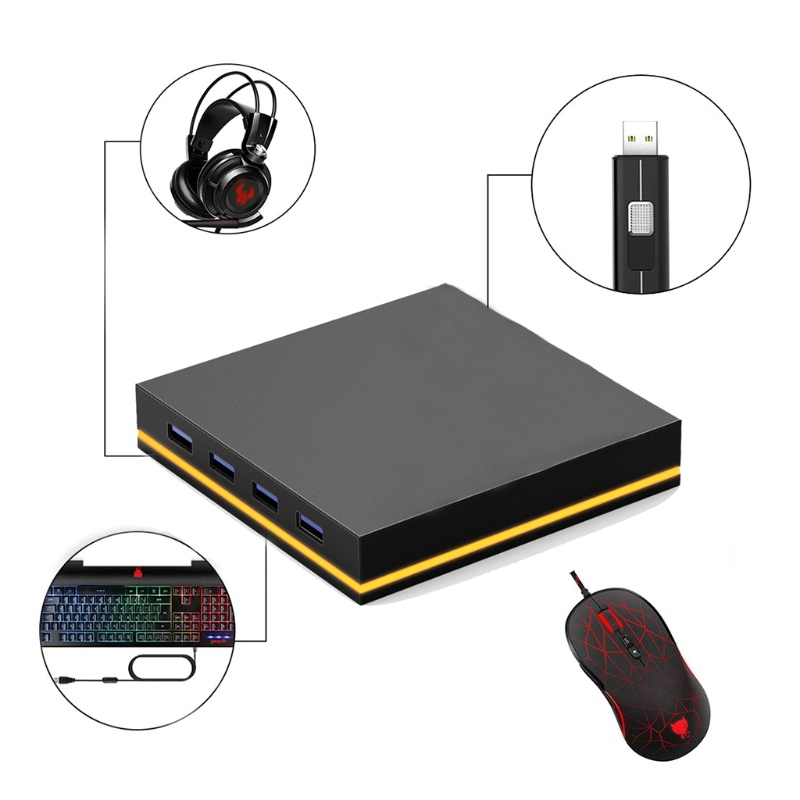 Btsg Stand Holder Headset Gaming Luminous Dengan Kabel USB