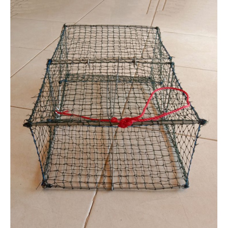 Bubu kotak 2 pintu/bubu kotak kepiting/bubu kotak 43x26x15/jebakan kepiting/perangkap kepiting