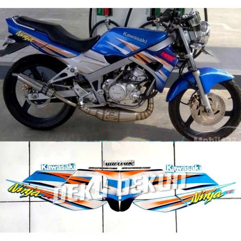 striping ninja r 2004 / striping ninja r kis 2004 / striping kawasaki ninja r kis 2004 biru / stripi
