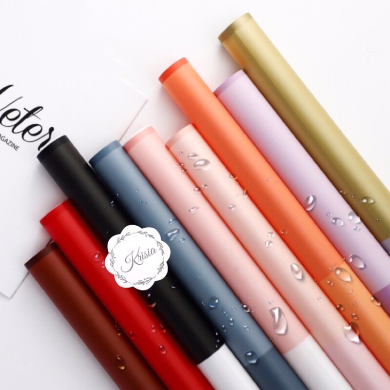 

FLOWER WRAPPING DOUBLE COLOR CELLOPHANE WATERPROOF KERTAS BUKET BUNGA (ECER)/ PEMBUNGKUS BUNGA