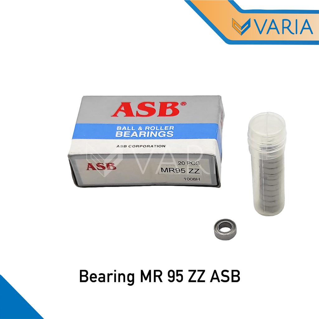 Bearing Laher Miniatur MR 95 ZZ ASB 5 x 9 x 3