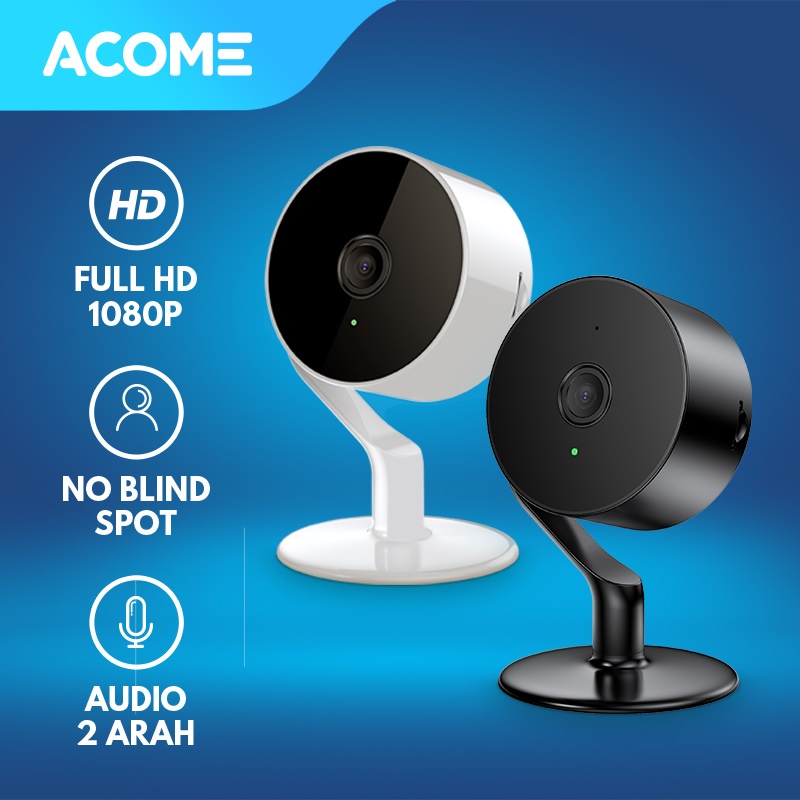 ACOME Smart IP Camera CCTV WIFI Indoor Kamera Audio Full 1080HD Dalam Ruangan Garansi Resmi APC05