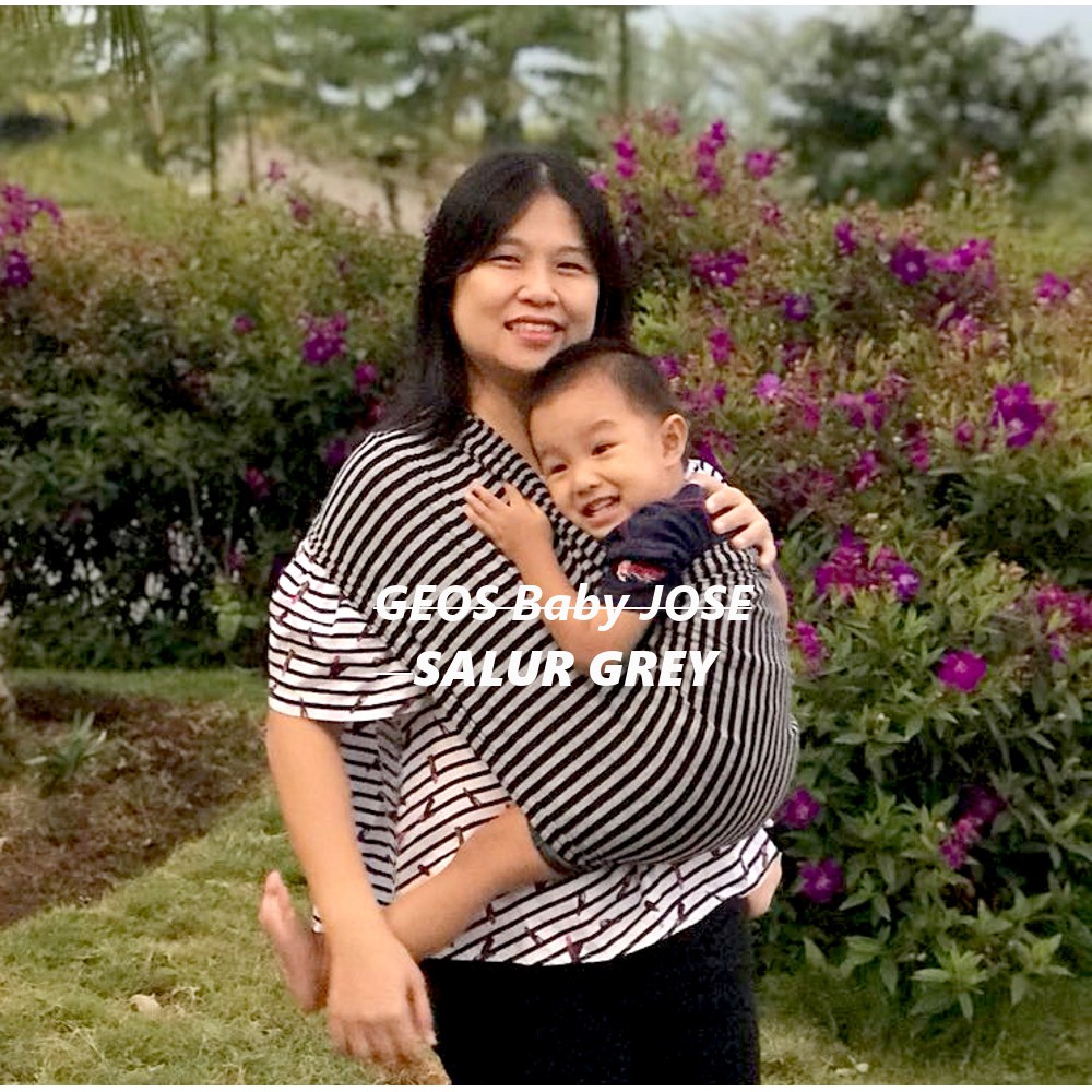 BAYIE/Baby JOSE Premium Gendongan Bayi Kaos/GEOS/Selendang Bayi/Salur GREY