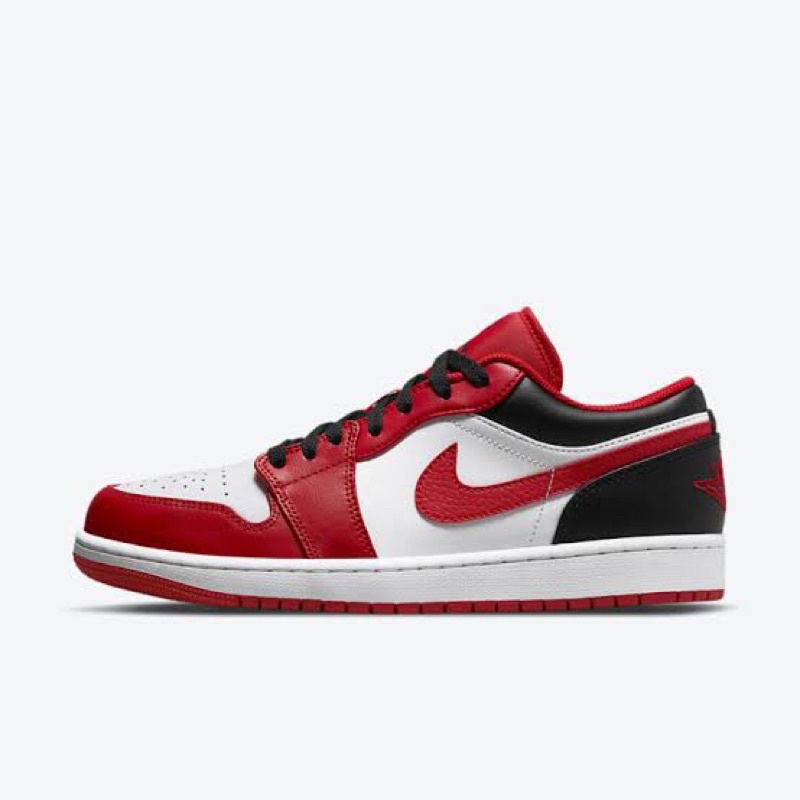 Air Jordan 1 Low Gym Red & Black BULLS ORIGINAL Sepatu Pria