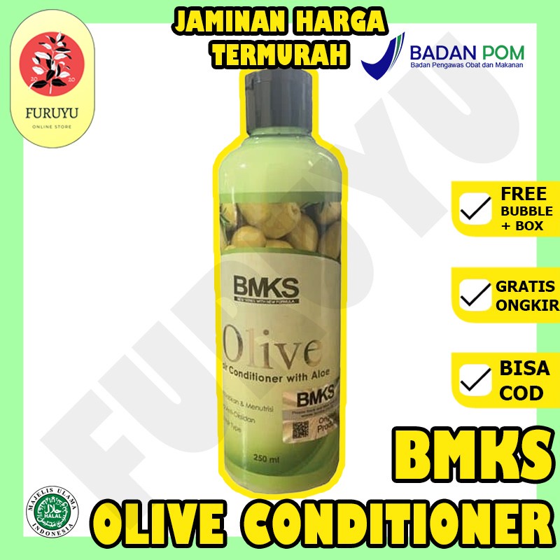 Obat Rambut Rontok Parah Botak Kerusakan Rambut Bercabang Conditioner Kondisioner Condi BMKS Olive Conditioner Original BPOM