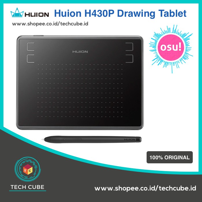 Huion H430P Graphic Drawing Tablet Design Signature OSU! Tablet Gambar Design Alternatif H420 H430-1