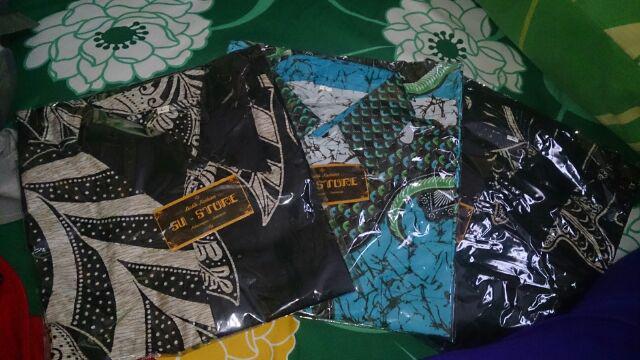 Bswart Batik Hrb026 Kenongo Hem Pendek Padi Pekalongan M L Xl Batik Pria Murah Modern Grosir Batik
