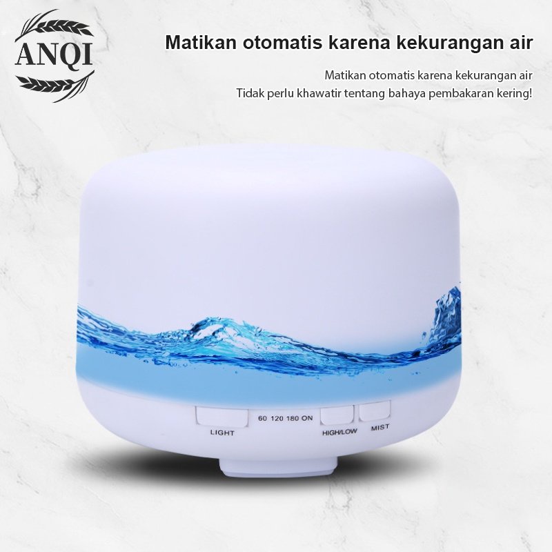 ANQI 1888 Humidifier Air Diffuser 500ML + Remote Aromatherapy 7 Color Led VS-1850