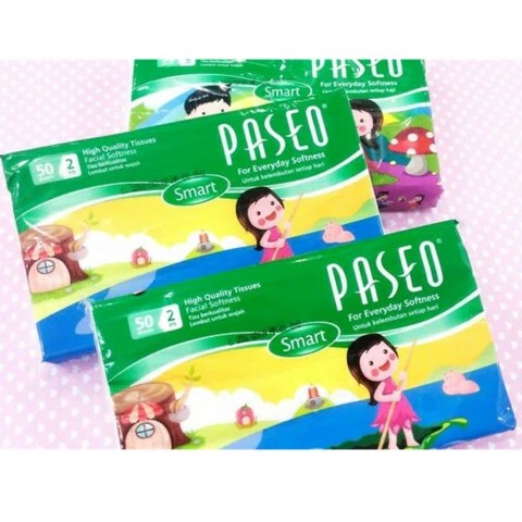 ( KECIL ) TISSUE TISU PASEO SMART PACK ISI 50 SHEET ( PASEO 2000 ) TRAVELING PACK