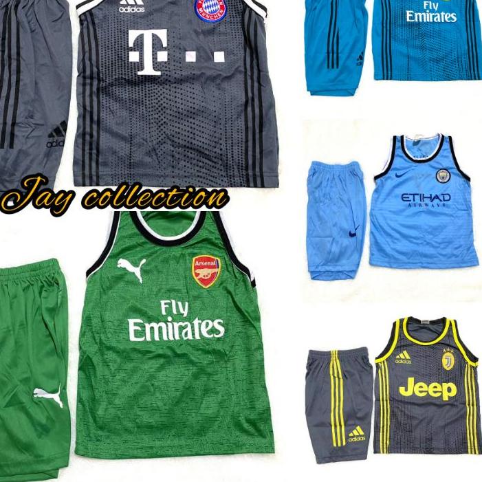Terbaru BISA  / SETELAN SINGLET BOLA ANAK UNTUK 4-11 TAHUN / BAJU BOLA ANAK / BAJU SINGLET ANAK / SE