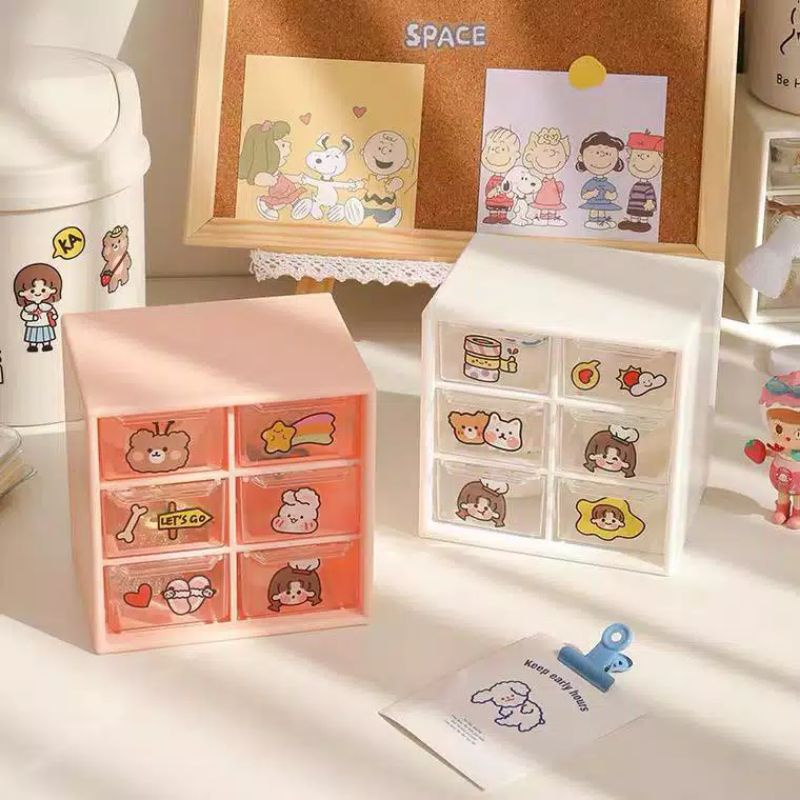 

9 Drawers 6 Drawers Storage Box Mini Drawer Desktop INS