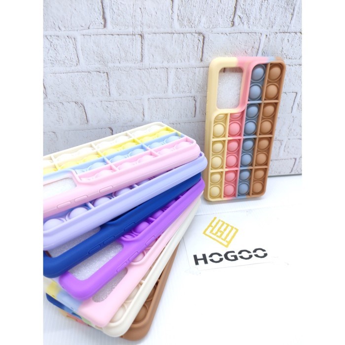 SILICONE CASE POP IT S21 PLUS - CASE PENGHILANG STRESS RAINBOW