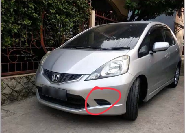 Cover Garnish Bumper Depan Honda Jazz RA GE8 2009 2010 2011