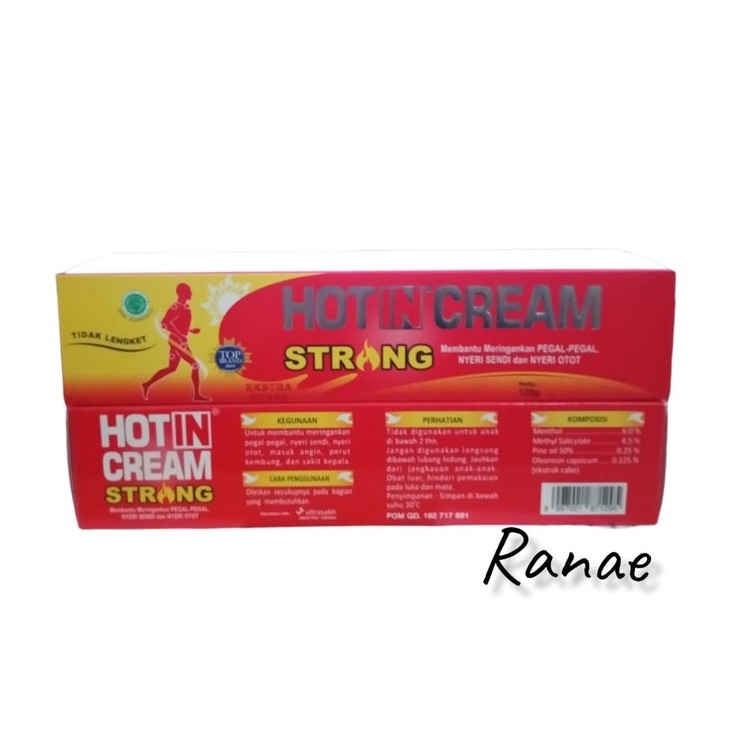 Hot In Cream STRONG - Hotin Cream Hot Strong Meredakan Pegal - Pegal