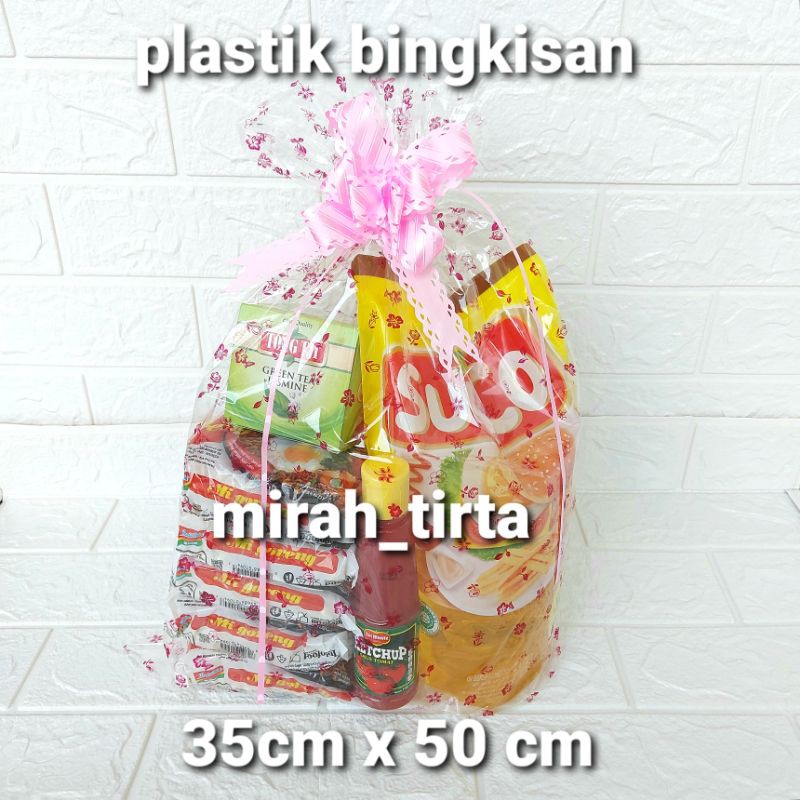 

⭐PLASTIK PARCEL⭐10 LEMBAR Kantong Plastik opp motif .opp motof bunga. Kantong plasik parcel parsel lebaran 30x45 . plastik opp kaca 35x50 .plastik goodie bag. parcel motif