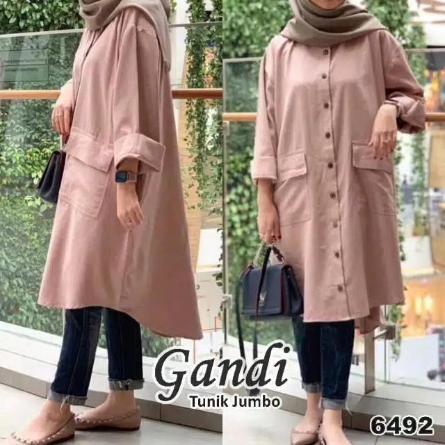 GANDI TUNIK OVERSIZE JUMBO WANITA XXXL