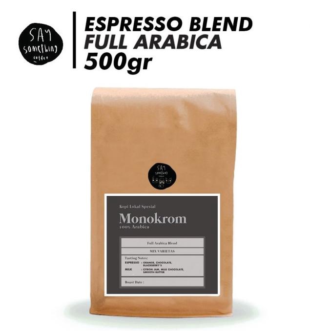 

Kopi Monokrom 500 Gram (Biji Kopi Espresso Blend Full Arabica) -Diskon Besar