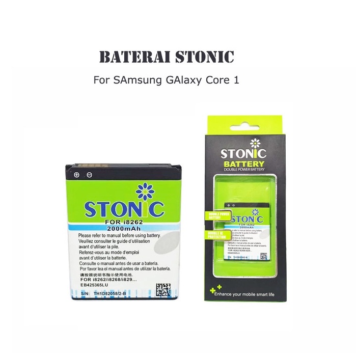 Baterai Samsung Galaxy Core 1 i8262 i8260  Batre Stonic Double Power IC Protection Battery